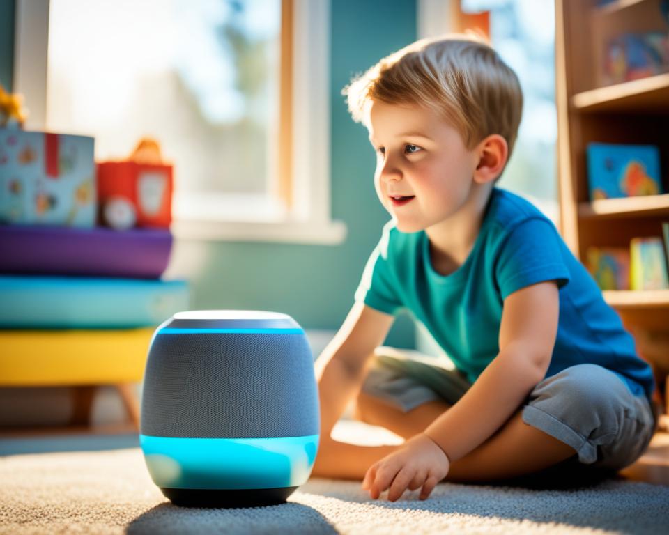 smart speaker in kids room